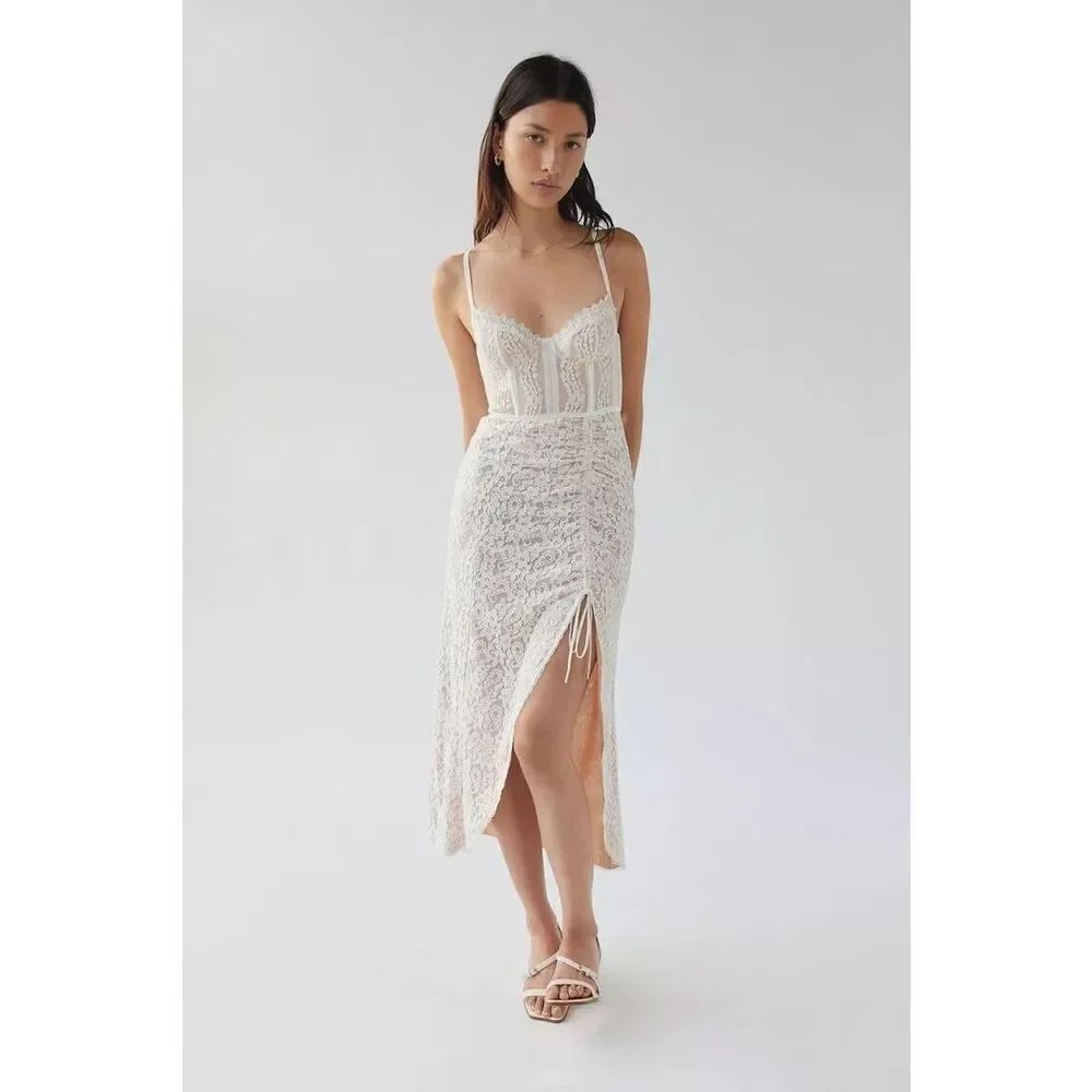 Urban Outfitters Angelica Corset Midi Dress